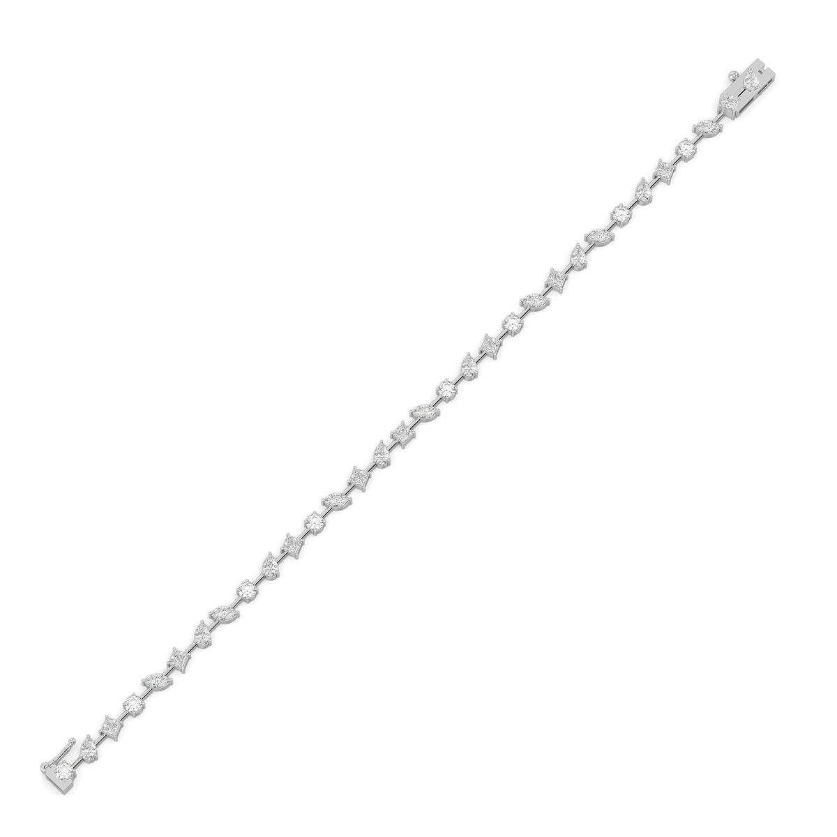 Diamond Cosmos Pure Gold Lab Diamond Tennis Bracelet