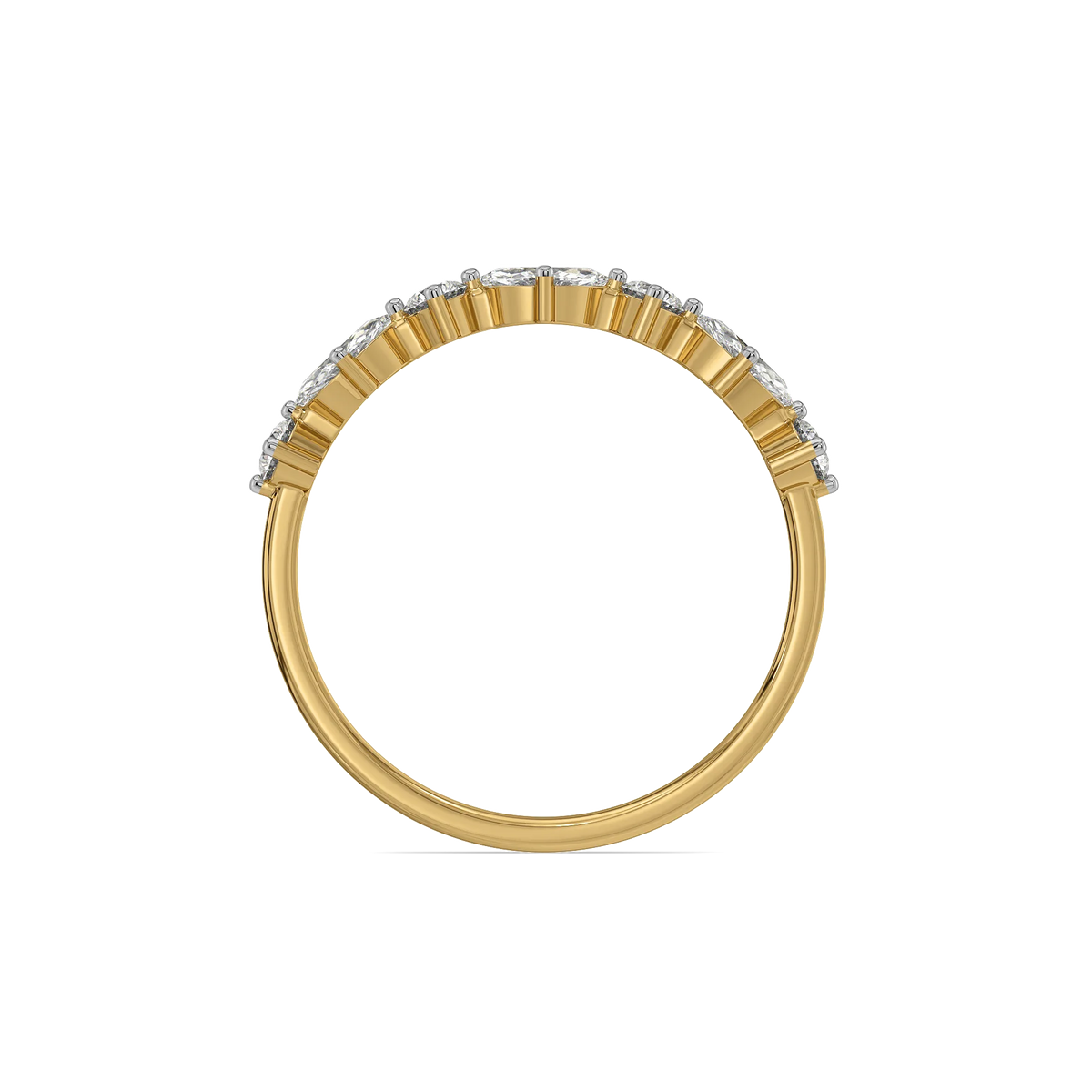 Marquise Rhythm Pure Gold Lab Grown Diamond Ring