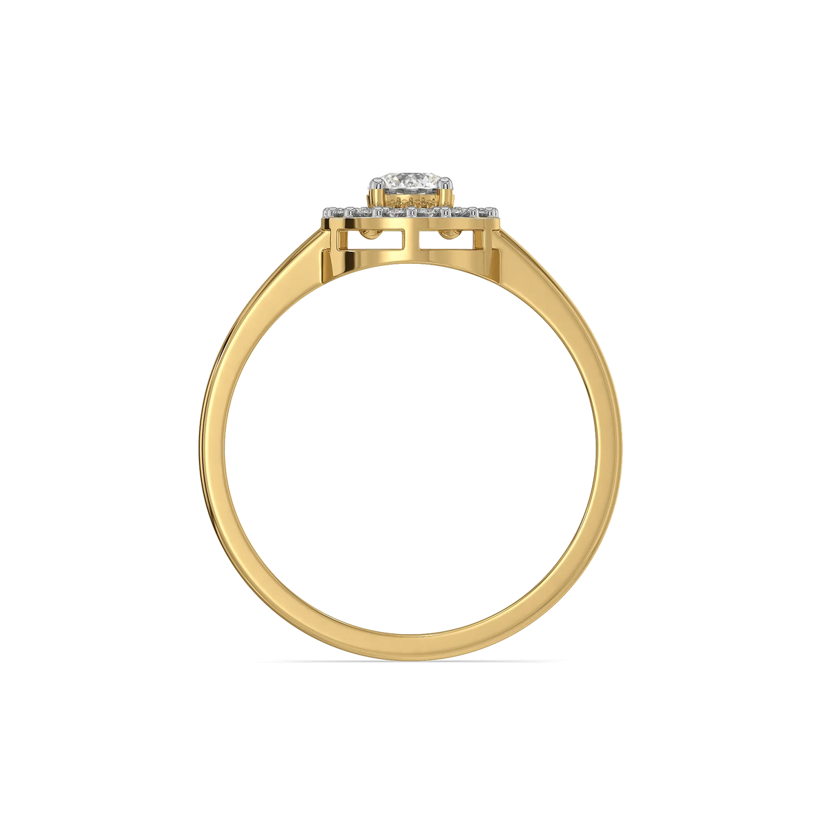 Circle of Light - Pure Gold Lab Diamond Ring