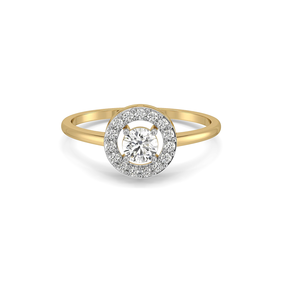 Circle of Light - Pure Gold Lab Diamond Ring