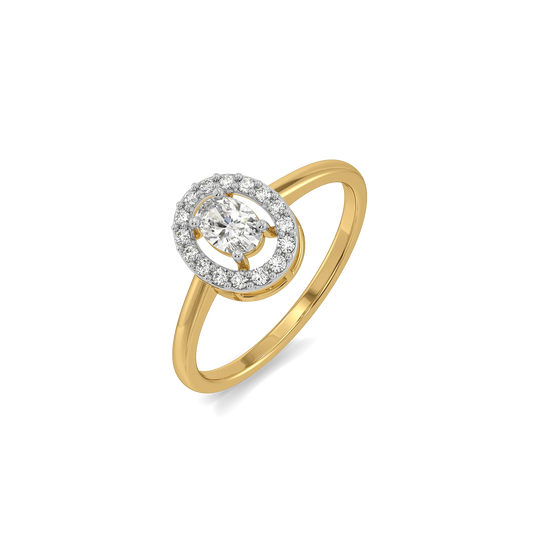 Empress Oval - Pure Gold Lab Diamond Solitaire Ring