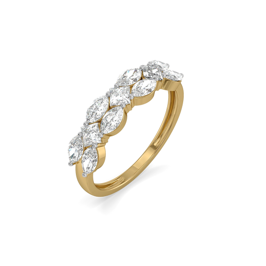 Queen’s Crown Pure Gold Lab Grown Diamond Ring