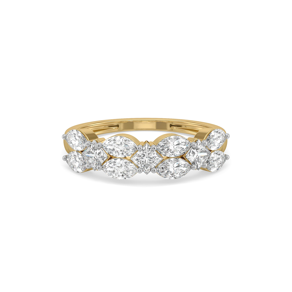 Queen’s Crown Pure Gold Lab Grown Diamond Ring